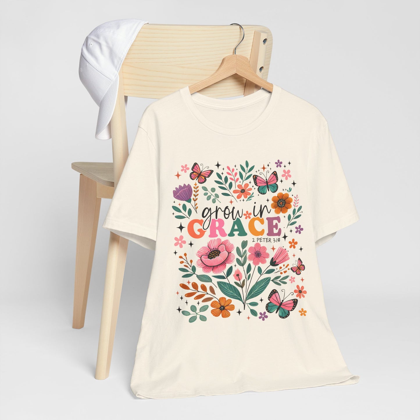 Grow in Grace Floral T‑Shirt