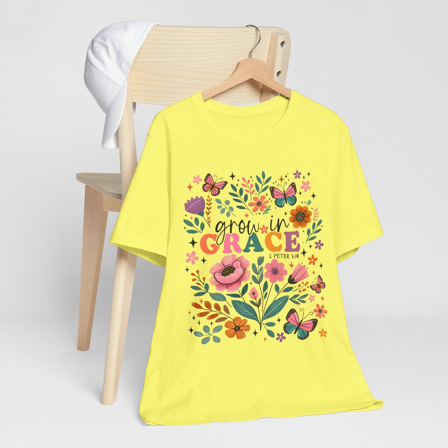 Grow in Grace Floral T‑Shirt