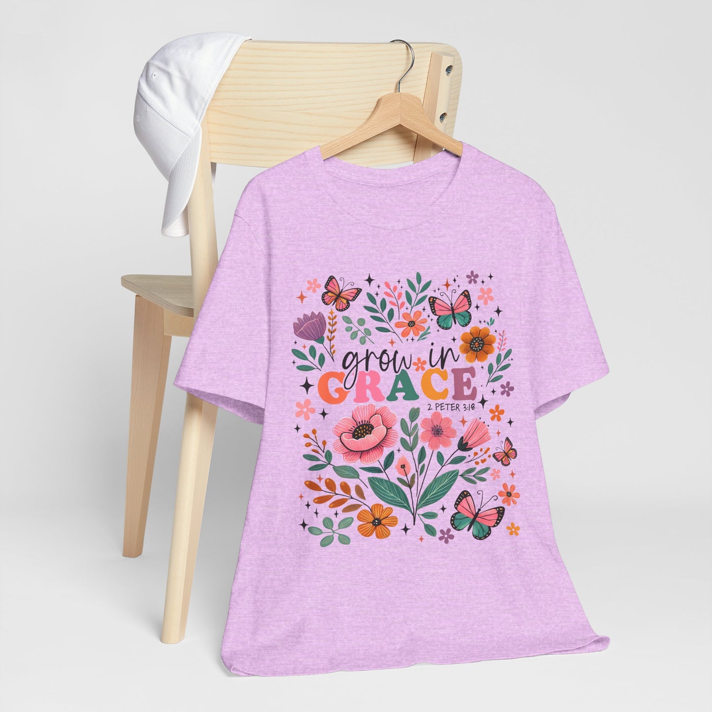 Grow in Grace Floral T‑Shirt