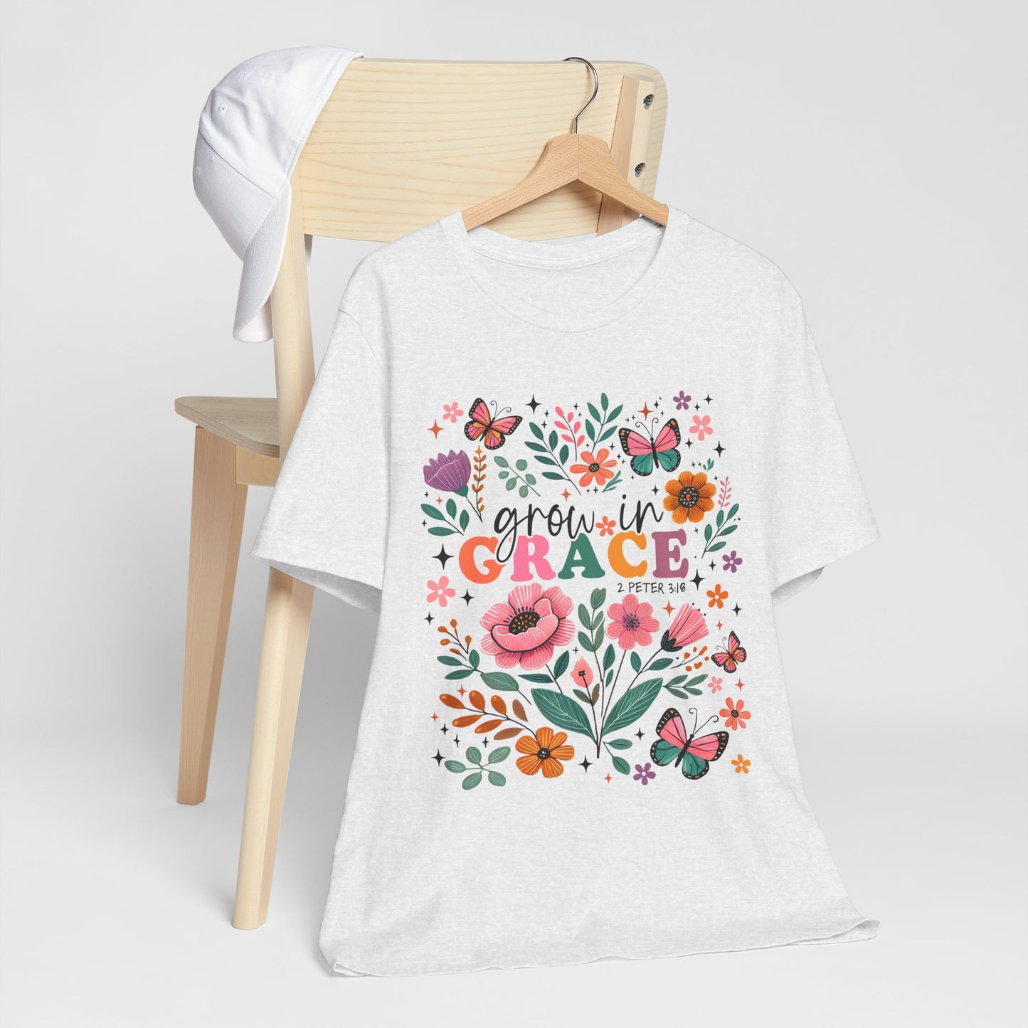 Grow in Grace Floral T‑Shirt