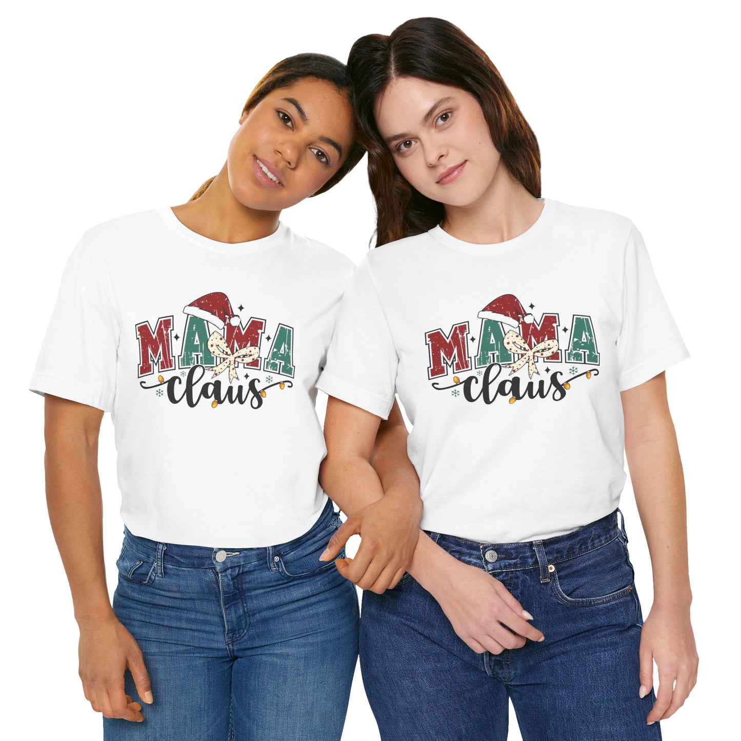 Mama Claus Christmas Tee — Festive Holiday Mom T-Shirt