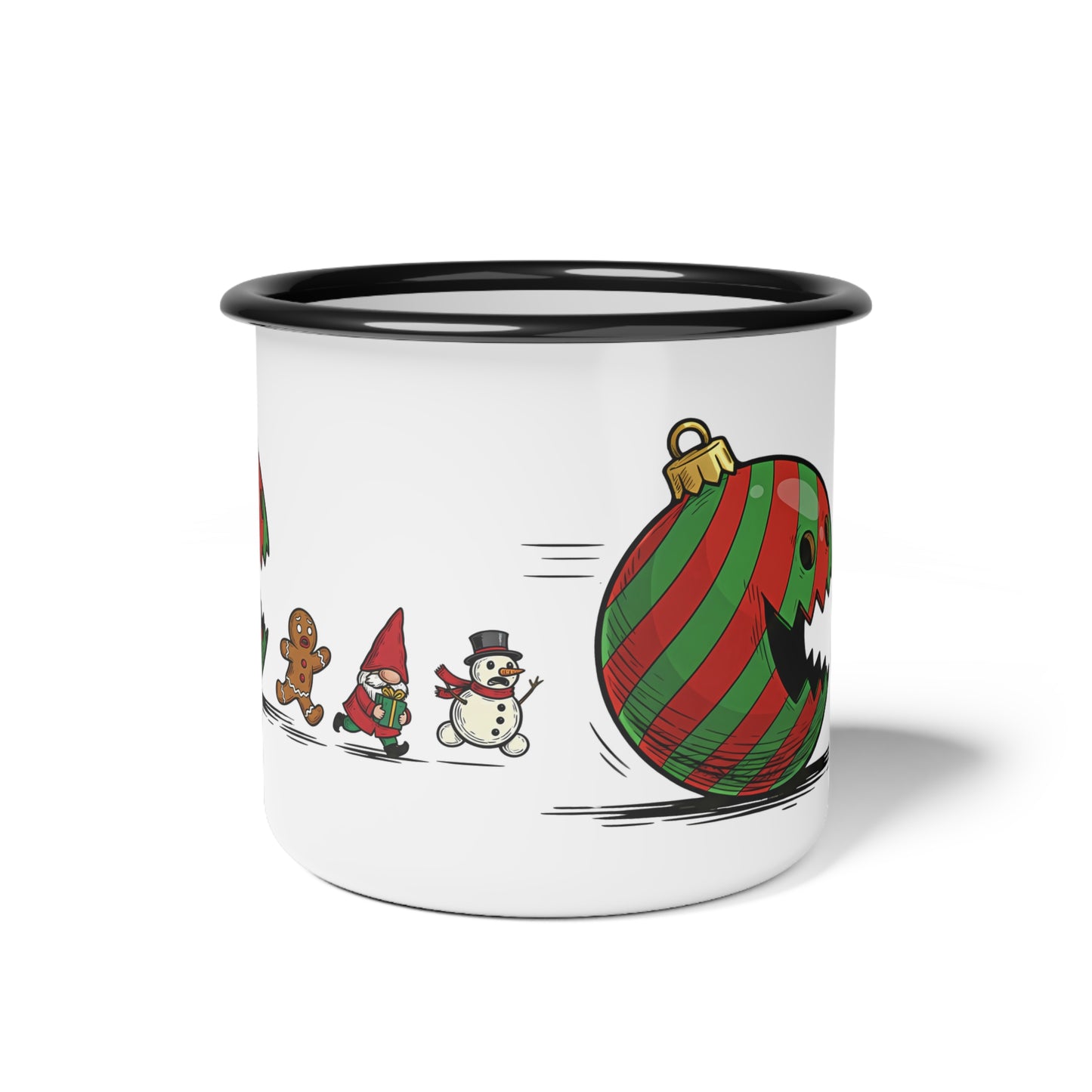 Camp Mug - Funny Christmas Ornament Monster Gingerbread Gnome Snowman Camping Cup