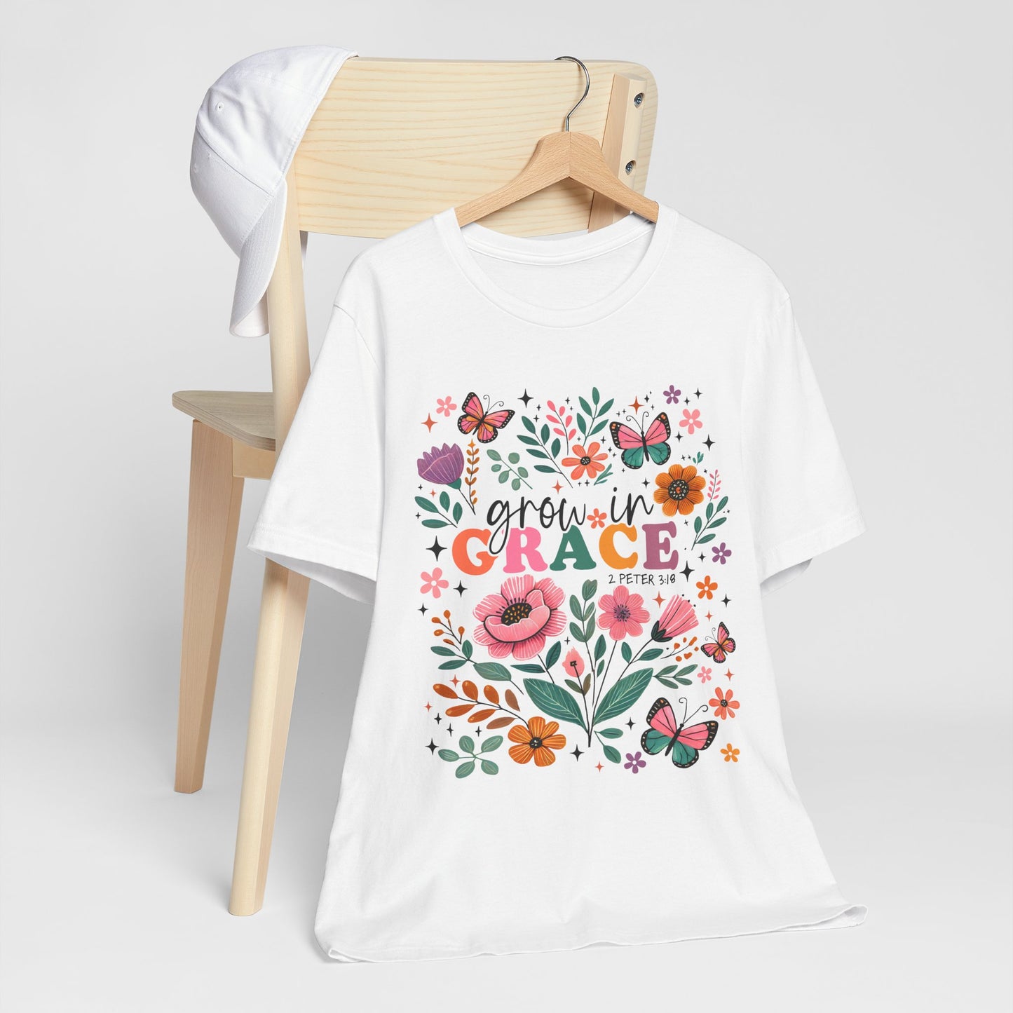 Grow in Grace Floral T‑Shirt