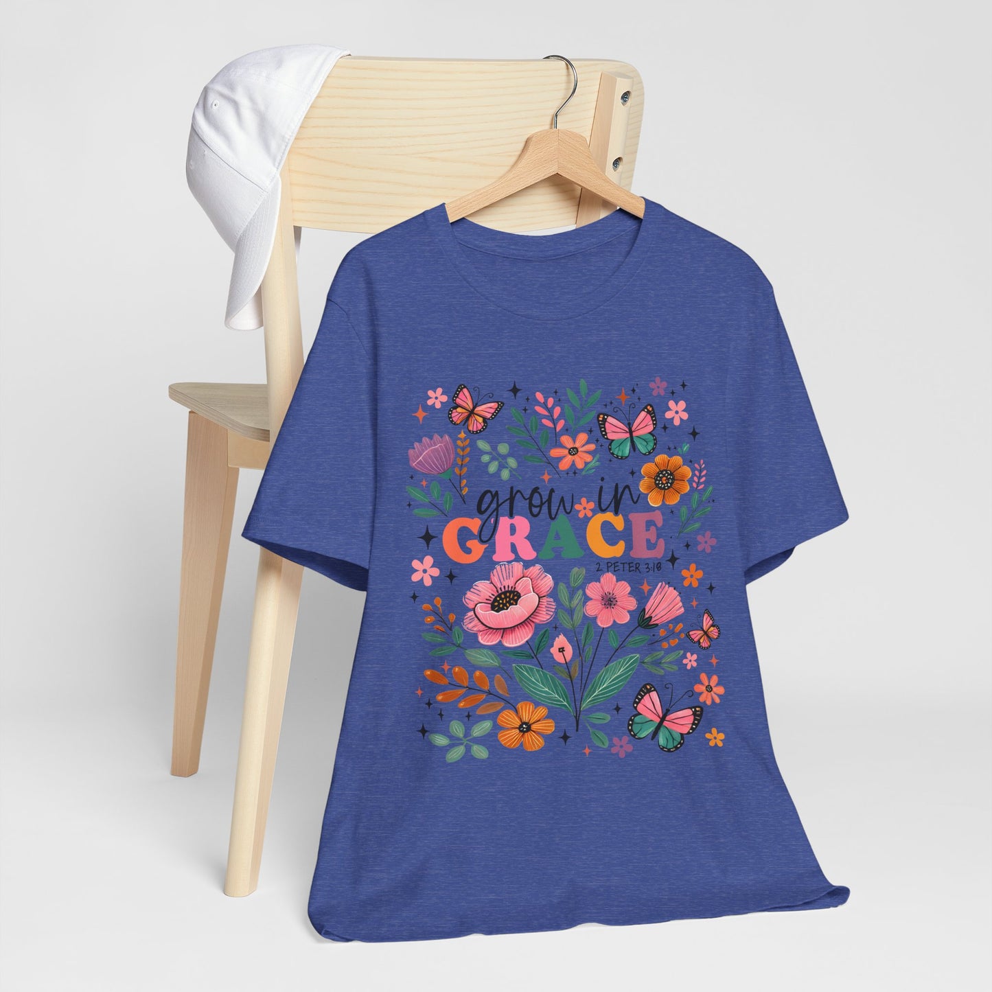 Grow in Grace Floral T‑Shirt