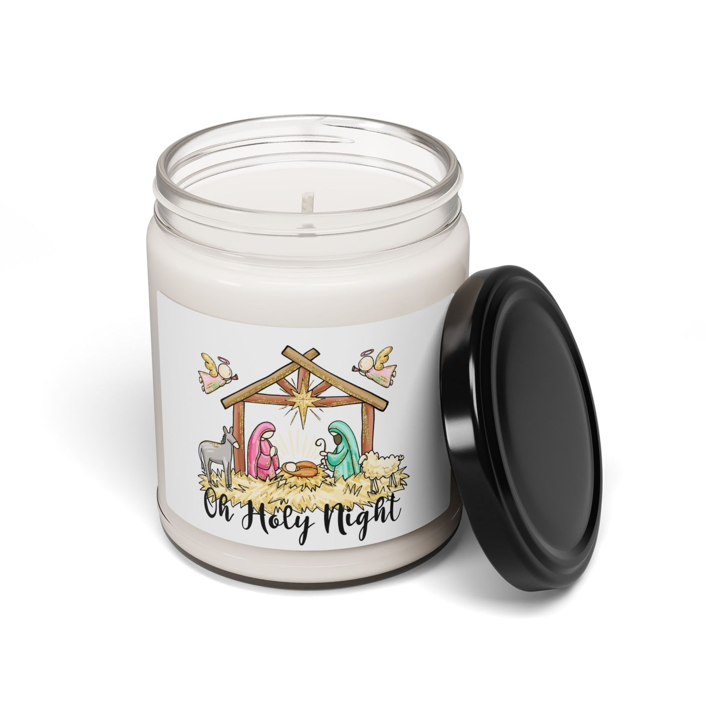 Christmas Nativity Soy Candle — "Oh Holy Night" 9oz Scented Candle