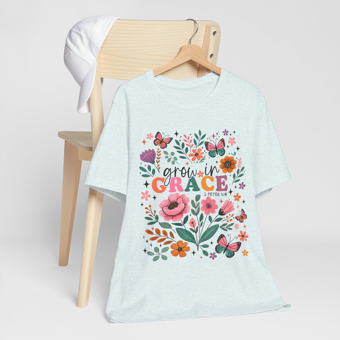 Grow in Grace Floral T‑Shirt