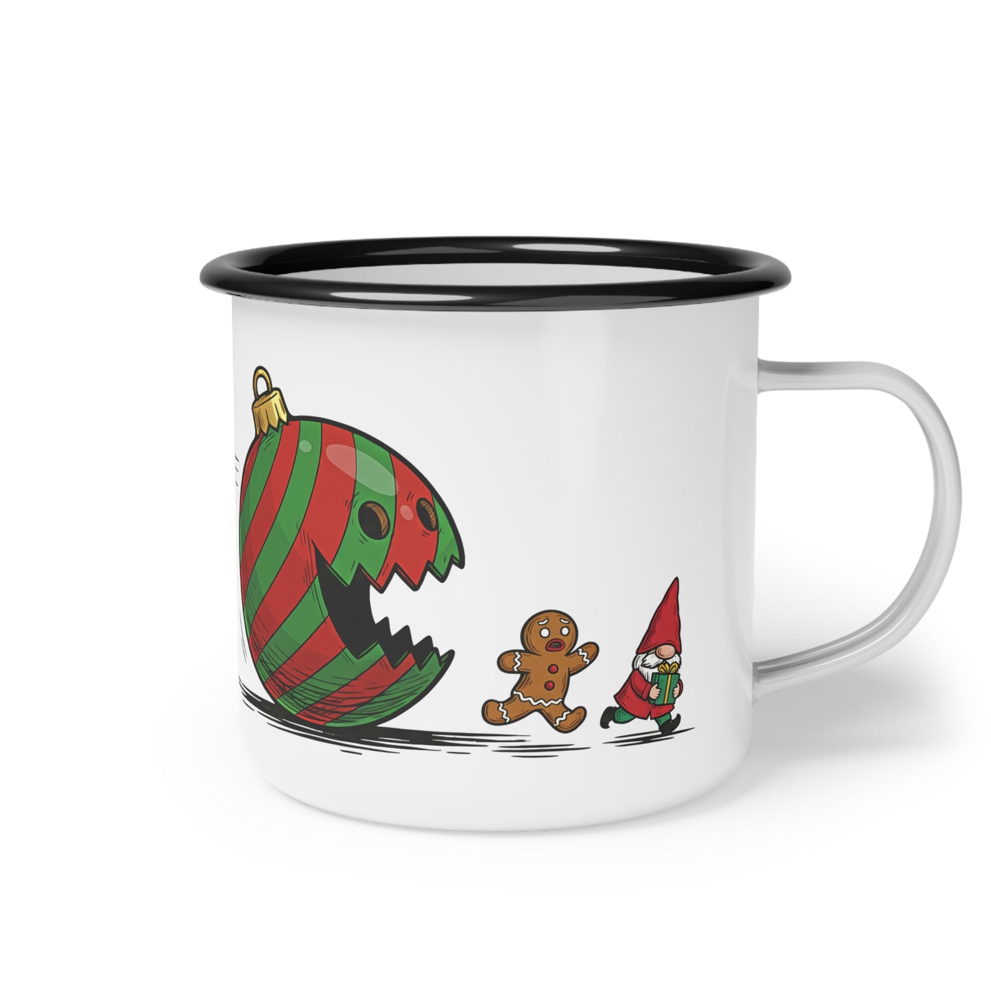 Camp Mug - Funny Christmas Ornament Monster Gingerbread Gnome Snowman Camping Cup