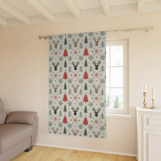 Christmas Reindeer Window Curtains