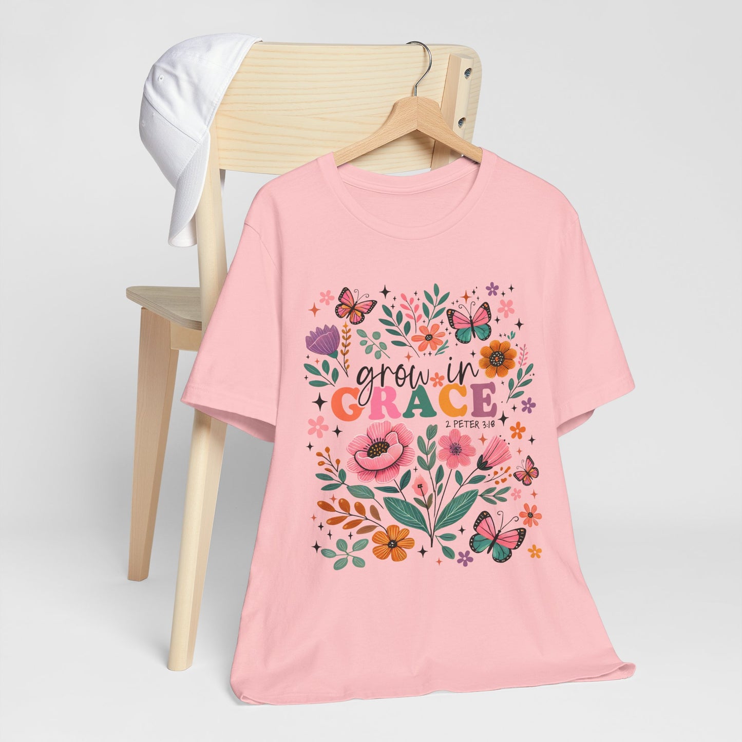 Grow in Grace Floral T‑Shirt