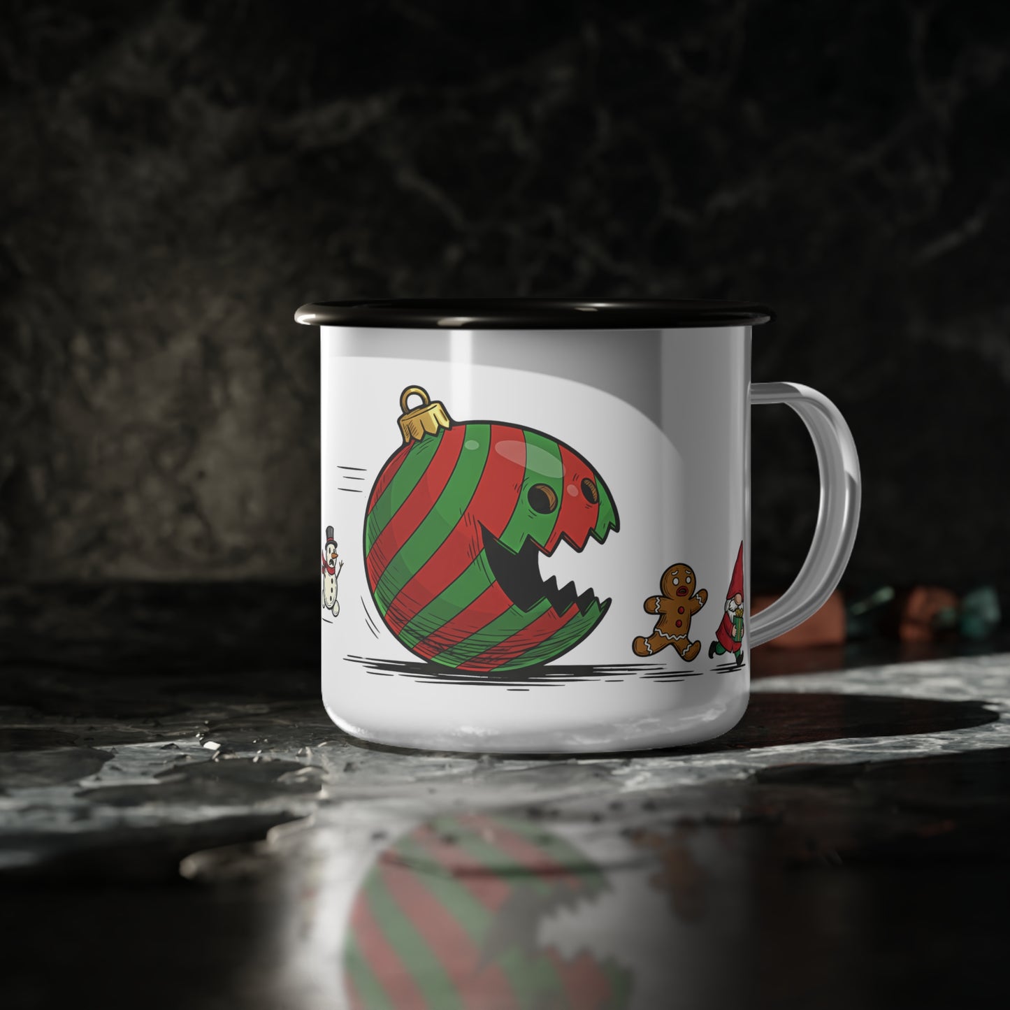 Camp Mug - Funny Christmas Ornament Monster Gingerbread Gnome Snowman Camping Cup